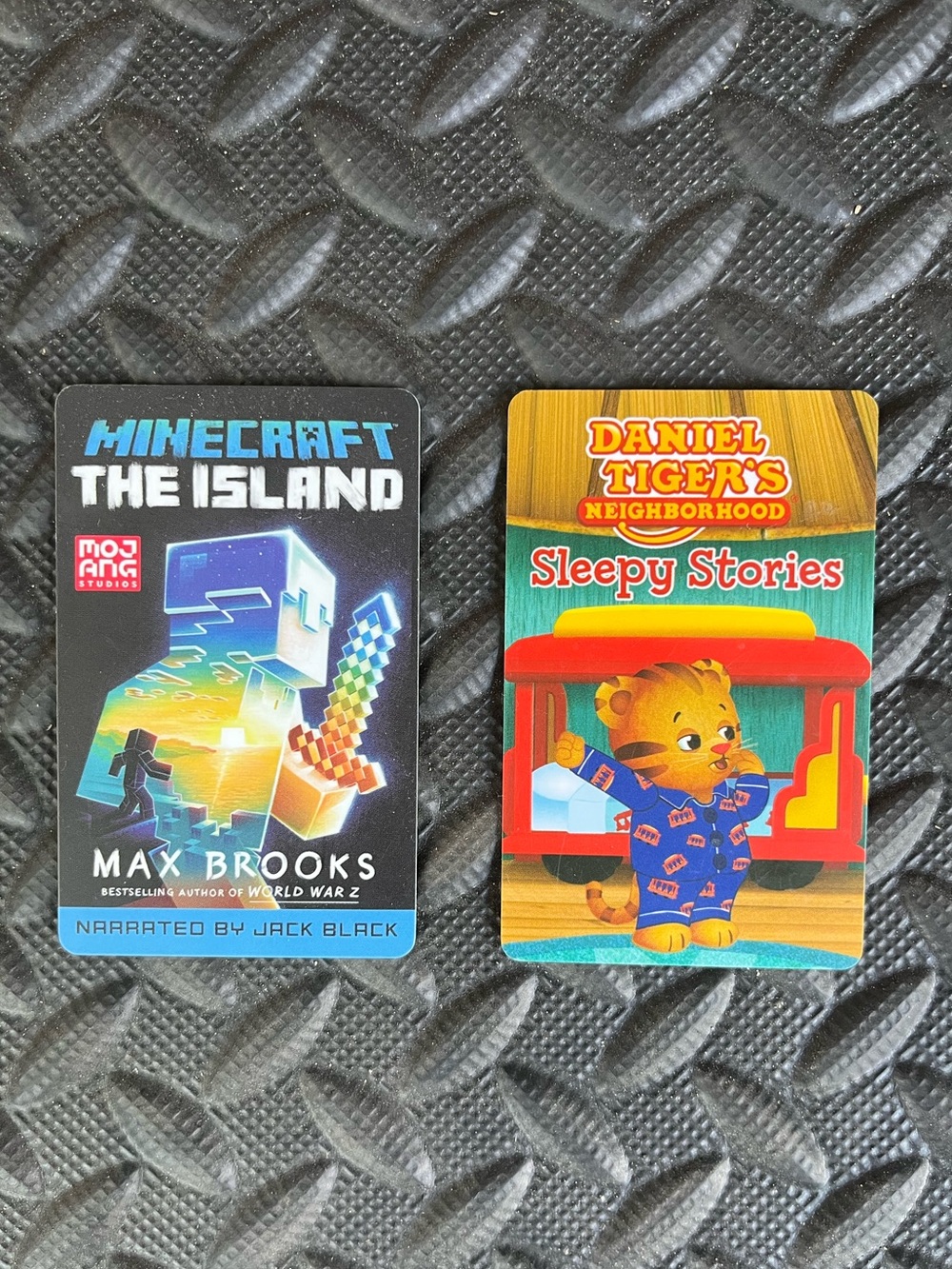 Yoto Cards- Minecraft The Island & Daniel Tiger’s Sleepy Stories Screen Free Fun